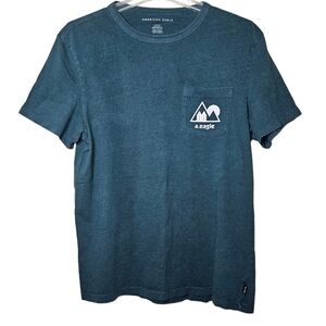 American Eagle Pocket Graphic Tee Size Medium